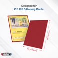 thumbnail image 4 of BCW Deck Guard - Double Matte Card Sleeves | 500 Count Box (10 Packs of 50 Sleeves) |Acid-Free, No PVC | Fits 2.5" x 3.5" Game Cards | Archival Safe Sleeves for Card Protection (Red), 4 of 4