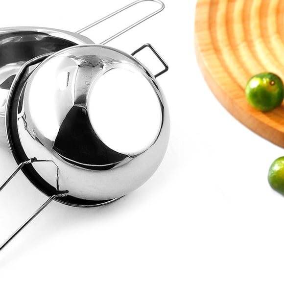 Stainless Steel Pot,Heated Water Bowl,Stainless Steel Chocolate Melt Bowl Over Water Heat Melt Bowl Baking Wax Heat Melt Bowl,Chocolate Melting Pot,Food Wax Melts,Stainless Steel Pots,Wax Melting Pot