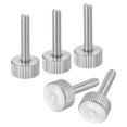 thumbnail image 1 of Unique Bargains Vis Moletées M4x20mm pour Pouce, Lot de 5 Boulons Plats à Tête Moletée en Acier Inoxydable 304, 1 of 5