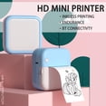 thumbnail image 4 of TFixol Compact M3 57mm Mini Thermal Printer, 200dpi, Bluetooth/USB, 800mAh Battery, Prints Notes/Images/Text, Includes 11 Rolls, Blue/Pink Options, 4 of 6