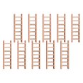 thumbnail image 1 of BRIGHTFUFU 10PCS Staircase Model Mini Wooden Ladder for Indoor Micro-landscape, 1 of 7