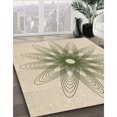 thumbnail image 3 of Ahgly Company Tapis d'Intérieur Rectangulaire Transitionnel Beige Lavable à la Machine, 2 Pieds x 5 Pieds, 3 of 7