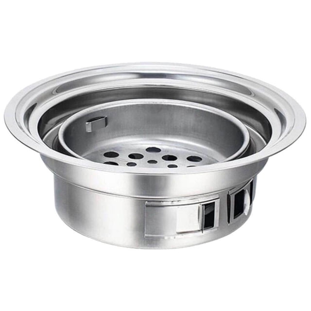 kurtrusly Korean Charcoal Barbecue Grill Portable Charcoal Stove Without Plate Rack