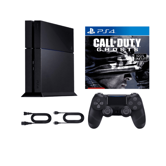 Sony PlayStation 4 (PS4) 1TB Console Bundle with Call of Duty: Ghosts & RetroFam Wireless Controller - Black (Refurbished)