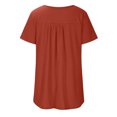 thumbnail image 3 of asjyhkr T-Shirts Grande Taille pour Femmes Col Rond Manches Courtes Coupe Ample, 3 of 6