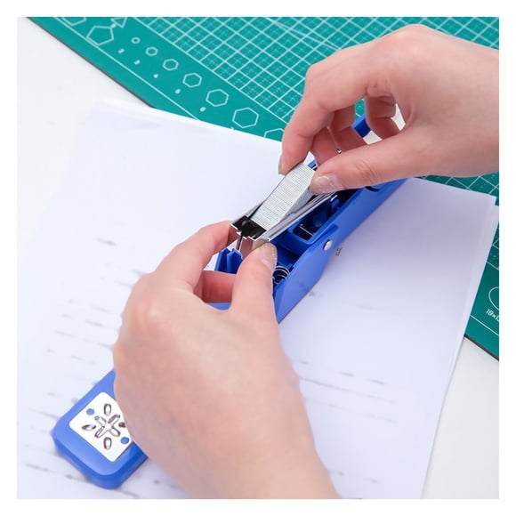Metal Swing Stapler ABS Metal Material 50 Pcs Paper Fastener 20 Sheets Capacity Desktop Staplers for Office School