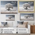 thumbnail image 4 of Designart Large Tree Gold framed wall art, Grey White Tree Contemplation , Trees framed wall art decor, Grey Traditional Gold framed wall art, 32x16 inches Gold Frame, 4 of 5