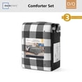 thumbnail image 3 of Mainstays Queen Comforter Set, Soft Lightweight & All Season, 3-Piece, Buffalo Check, 3 of 12