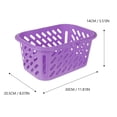 thumbnail image 2 of CTIRCHIU Panier en Plastique Solide à Double Poignées Violet pour Rangement de Supermarché et Divers, 2 of 7