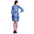 thumbnail image 4 of Moomaya Robe Courte Imprimée pour Femmes, Manches Évasées, Coupe Droite, Robes pour Femmes, Vêtements d'Été Décontractés, 4 of 6