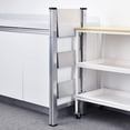 thumbnail image 4 of Step Ladder Aluminium Folding Ladder with Wide Steps Portable Slim Step Stool Household Ladder Stepladder with Multi-Function Silver, 4 of 7