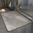 thumbnail image 1 of Vixolx Bath Mat Rug-Rubber Backing Non Slip Quick Dry Absorbent Thin Bathroom Rugs - Under Door Faux Suede Surface Bathroom Floor Mats-Shower Rug for in Front of Bathtub Shower Gray 20"x32", 1 of 8