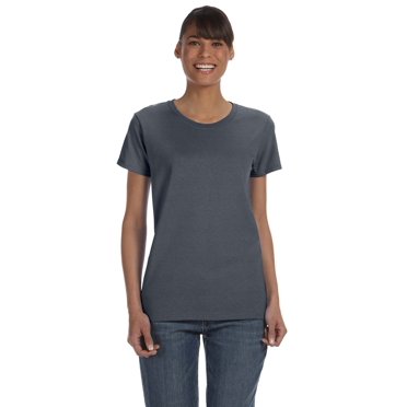 Gildan T-Shirt en Jersey de Confort à Col Épais avec Ruban pour Femmes, Style G5000L