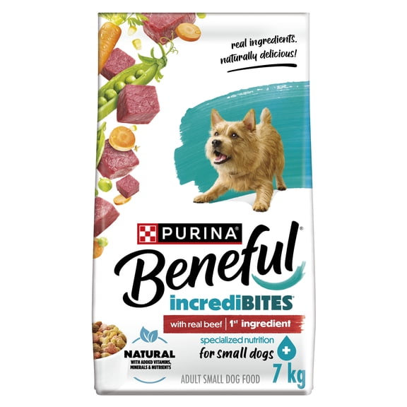 Beneful IncrediBites for Small Dogs with Real Beef, Dry Dog Food 7kg