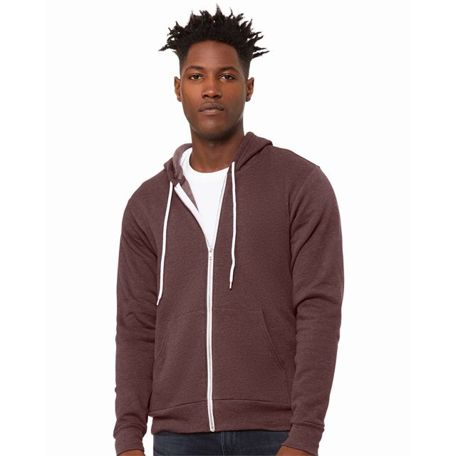 Bella + Canvas Unisex Sponge Fleece Full-Zip Hooded Sweatshirt