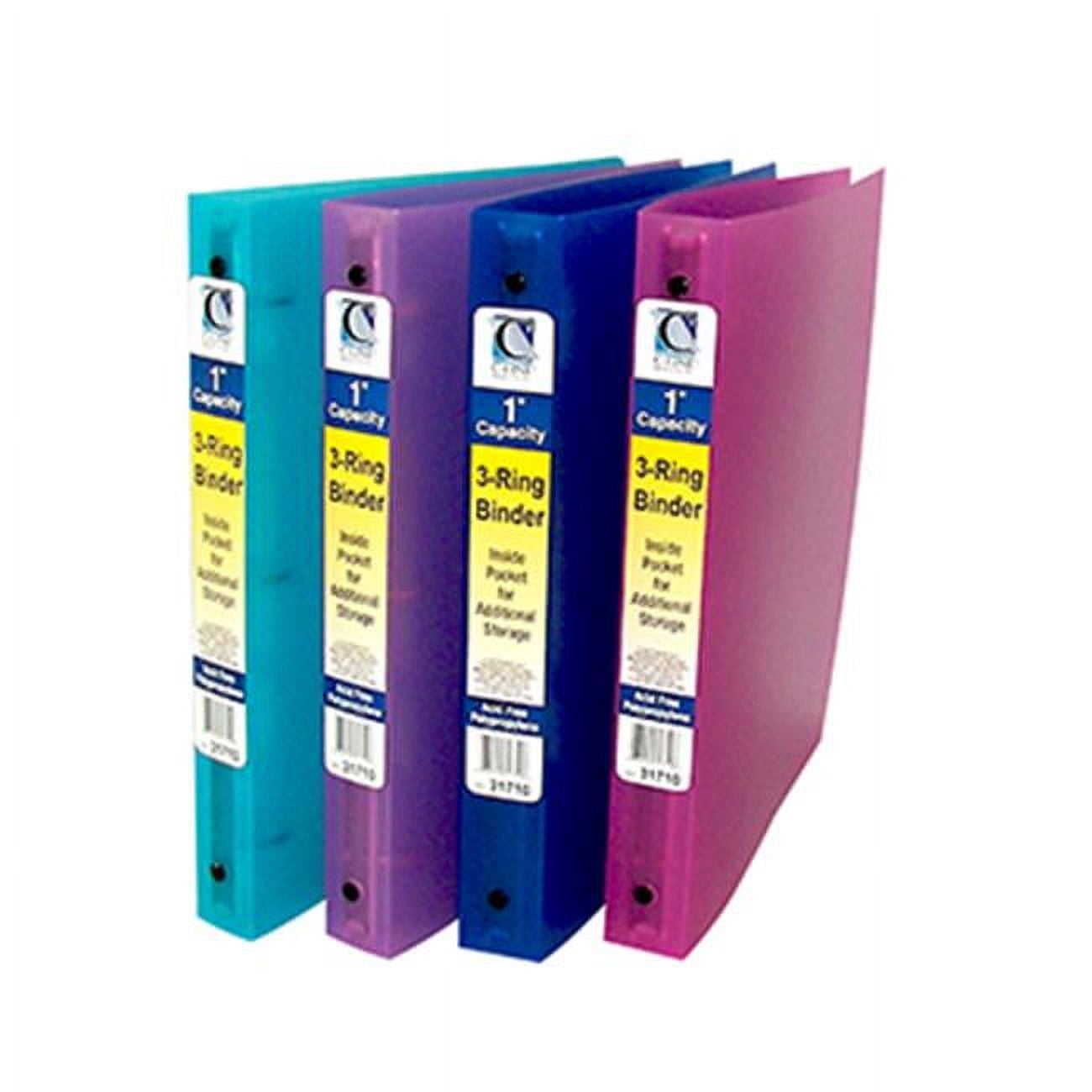 C-Line 3 Ring Binder, Assorted Colors, 1 Pack