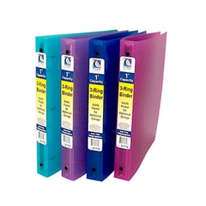 C-Line 3 Binder anneau, couleurs assorties, paquet de 1