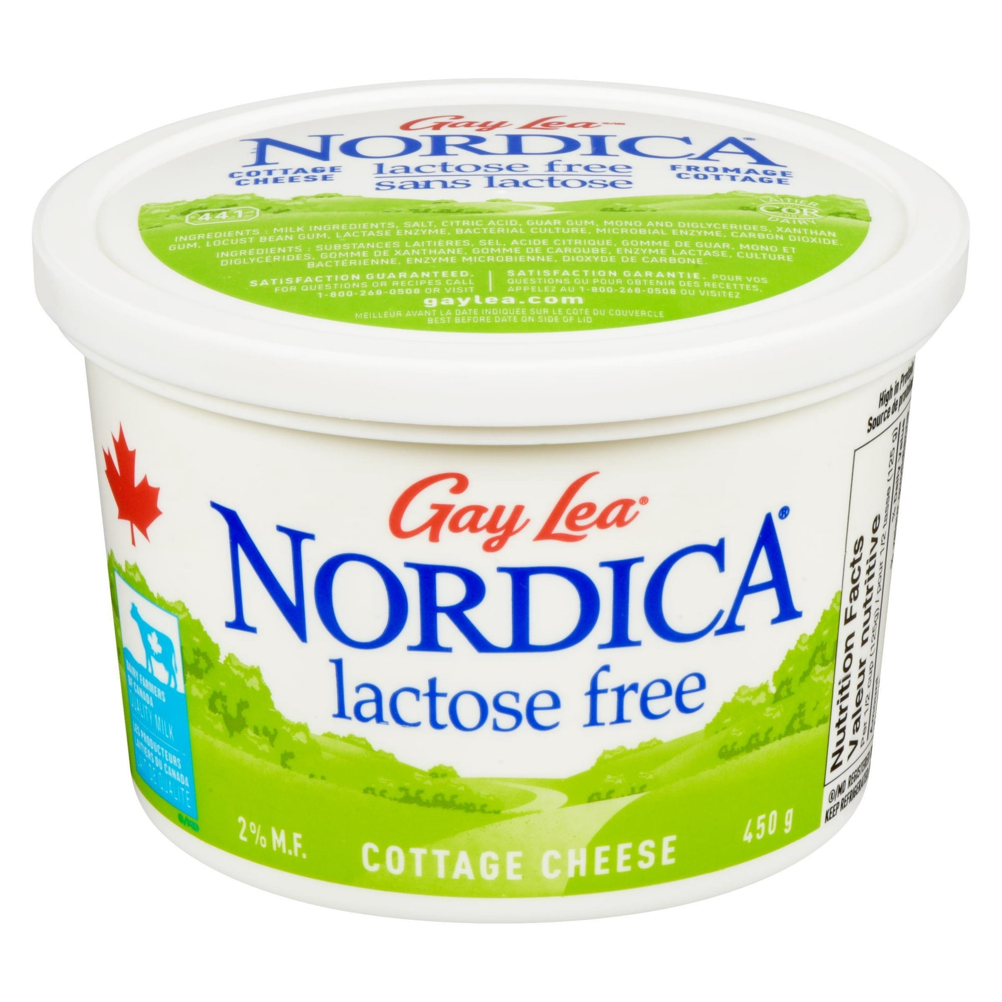 Fromage cottage Nordica 2% sans lactose