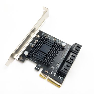 Mistaha PCI-E 4X vers 6 Carte Adaptateur SATA3.0 pour Ordinateur de Bureau