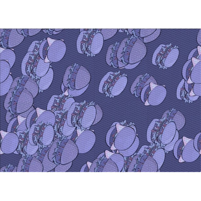 Ahgly Company Tapis Rectangulaire Lavable en Machine Intérieur Transitionnel Violet, 2 Pieds x 5 Pieds