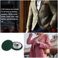 thumbnail image 5 of Unique Bargains 10pcs 28L Fabric Cloth Covered Button 18mm Round Metal Shank Sewing Buttons for Suits Dress Blouses, Army Green, 5 of 5