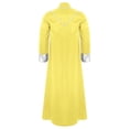 thumbnail image 2 of iiniim Mens Friar Medieval Renaissance Priest Long Robe Church Worship Halloween Party Cosplay Costume Yellow L, 2 of 4