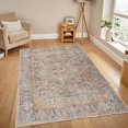 thumbnail image 1 of LaDole Rugs 3x5 Living Room Runner Premium Cotton Washable Area Rug | Bordered Home Decor Boho Carpet For Hallway, Entrance, Balcony |Multicolor, 1 of 5