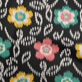 thumbnail image 1 of oneOone Rayon Black Fabric Floral Sewing Craft Projects Fabric Prints By Yard 56 Inch Wide, 1 of 5