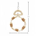 thumbnail image 1 of TIELUTT Natural Woven Ring Swing Bird for Parrots Chewing Perching and Playing Activity Large Parrot for Perches for Parrots Large Calcium for Birds Lovebird Lovebird for Cage, 1 of 2