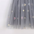 thumbnail image 5 of JDQJBZ Robe Sans Manches pour Filles, Tutu en Maille à Fleurs Brodées, Tenue de Fête pour 1 à 7 Ans, 5 of 5