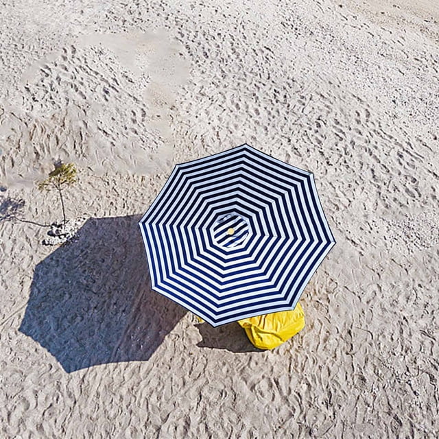 Parasol de Terrasse Extérieur Grand de 98,4 Pouces à 6 Baleines, Parasol de Marché pour Table – Résistant aux UV, Parasol de Piscine 190T Robuste et Imperméable, Toile de Remplacement pour Parasol, Housse Supérieure de Remplacement (Cadre Non Inclus)