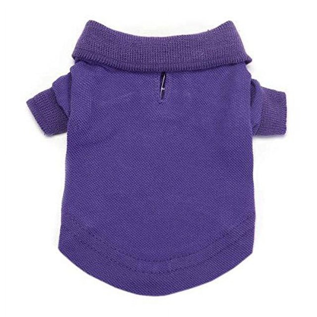 POLO DOG SHIRT Preppy Button Down Cotton Shirts for Dogs 5 Colors To Choose From(xLarge - 24" Ultra Violet)