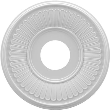 Ekena Millwork CMP13BE 13 x 3.5 x 0.75 in. Berkshire Thermoformed PVC Ceiling Medallion - 5.75 in.