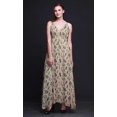 thumbnail image 3 of Bimba Robe Longue de Villégiature Imprimée pour Femmes à Cordon, Bretelles Spaghetti, Tenue de Plage - X-Grand, 3 of 4