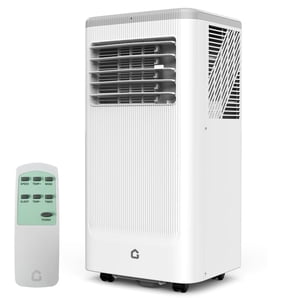 10,000 BTU portatifs Air Climatiseurs avec chauffage, Chambre Air Conditionneur avec télécommande, 3-in-1 Levez-vous. AC Refroidissement pour 450 Sq. Ft, construit en déshumidificateur & Modes de ventilateur, 24H Minuterie