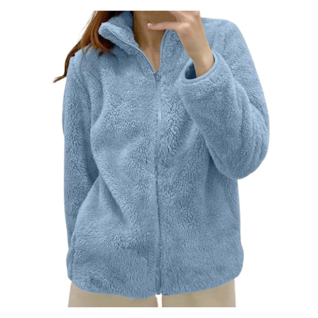2025 Veste Unie pour Femmes Veste de Randonnée Femmes Col à Fermeture Éclair Douillette Femmes Chandail à Fermeture Éclair Complète Manteau Vestes Molleton pour Femmes Veste Bets Veste de Neige pour Femmes