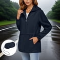 thumbnail image 2 of Women's Rain Jacket 2025 - Waterproof Lightweight Hooded Windbreaker Packable with Pockets, 2 of 7