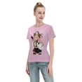 thumbnail image 4 of T-Shirt Basique à Manches Courtes pour Femmes Demon Slayer : Koiju et Nidouzi, 4 of 6