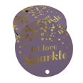 thumbnail image 1 of Inkdotpot Real Gold Foil Let Love Sparkle Wedding Tags Favor Hang Paper Tags 50 Pieces, 1 of 1