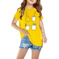 thumbnail image 1 of Penkiiy T-Shirt Garçons Filles Imprimé 3D Motif Coloré Graphique Manches Courtes pour Enfants 3 Ans Jaune, 1 of 4