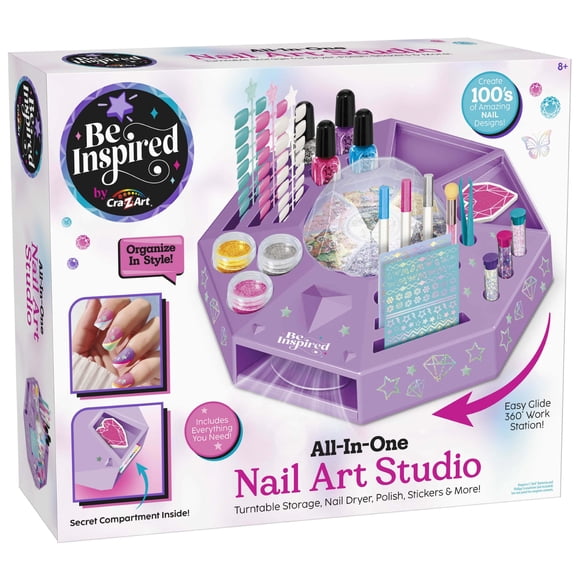 Be Inspired All in One Nail Art Studio Exclusive to Walmart. Great Gift for any occasion.