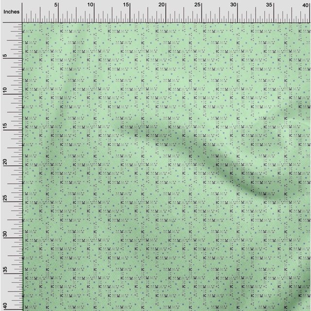oneOone Cotton Poplin Fabric Star & Faces Animal Print Sewing Fabric BTY 56 Inch Wide