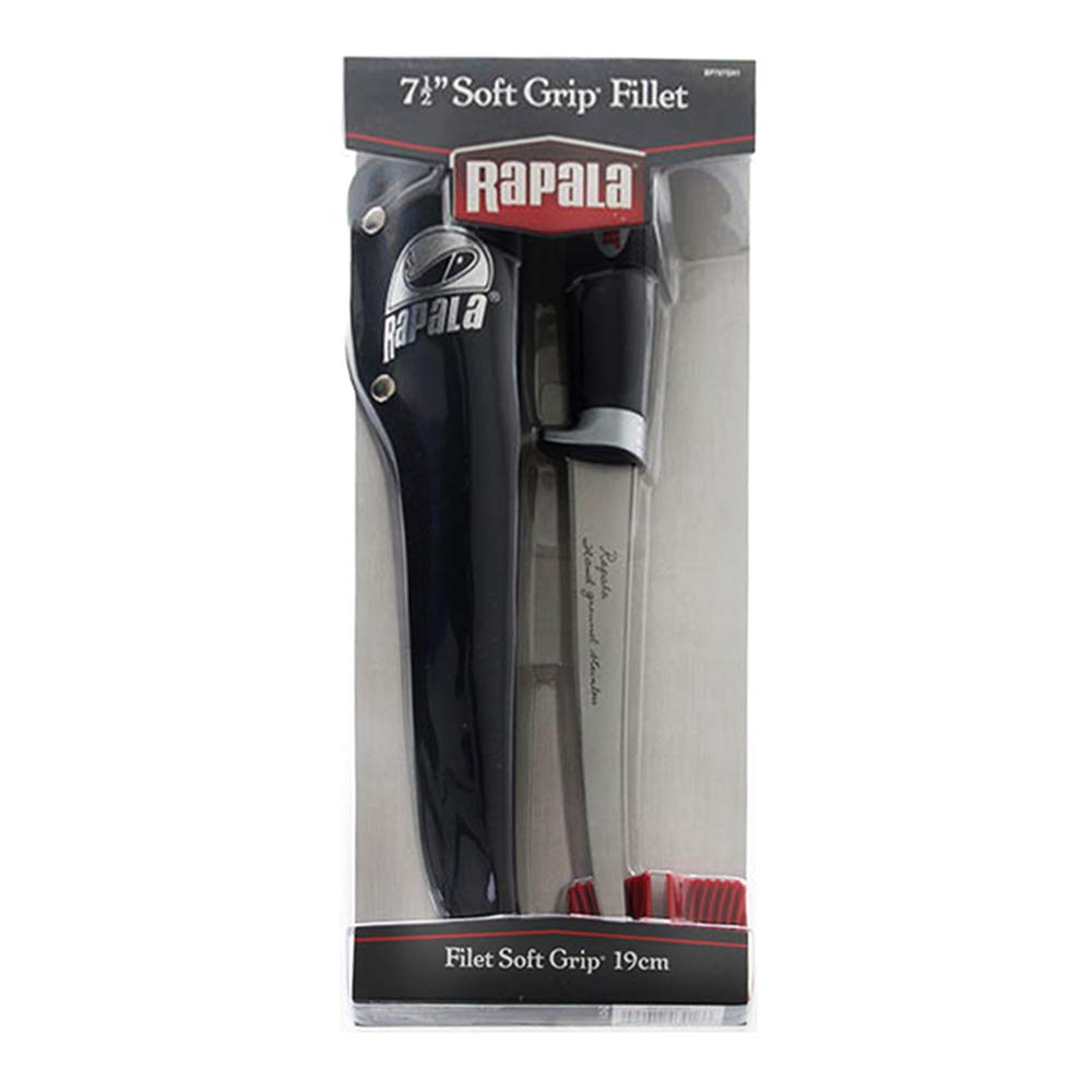 Rapala 7" Soft Grip Fillet Knife with Sharpener