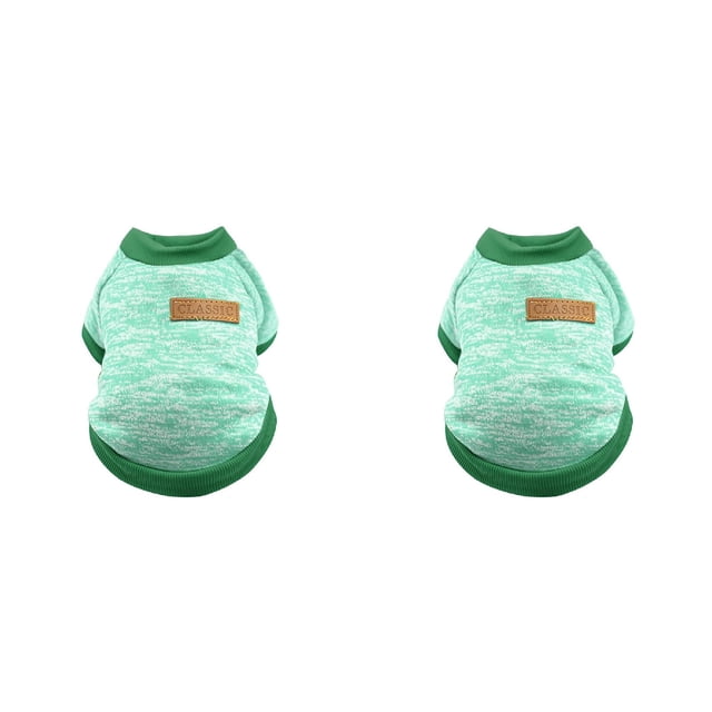 (Lot de 2) Rinsvye Vêtements pour Chien Chiot Classique Vêtements pour Grands Chiens Chandail en Molleton Chandail Vêtements Chandail pour Très Petit Chien Chandail Chaud Hiver