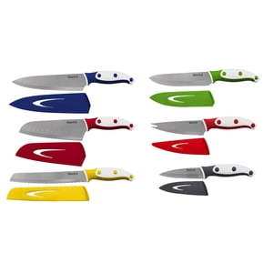 Starfrit - Set of 6 Kitchen Knives with Protector Sheath