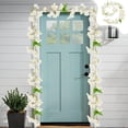 thumbnail image 1 of XYAIYT Simulation Spring Flower Wall Hanging,72.83in Artificial Orchid Vines for Indoor Living Room Decor,Rattan Decorative Hanging for Weddings,Events Home Styling(White), 1 of 6