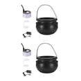 thumbnail image 4 of yingyy Halloween Witch Cauldrons Fog Maker Spooky Mist Effect Festive Decorations Safe To Wide Application silver US Plug 2Set, 4 of 6