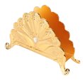thumbnail image 1 of Paper Napkin Holder, Zinc Alloy Napkin Holder Classical Metal Peacock Embossed European Style  For Restaurant Gold,Silver, 1 of 8
