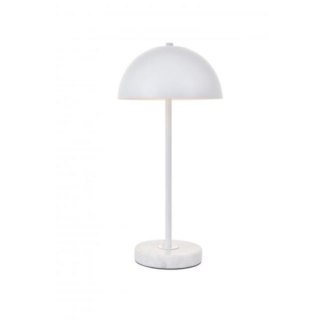 Living District LD4026T10WH Forte 1 Lampe de Table Blanche Claire
