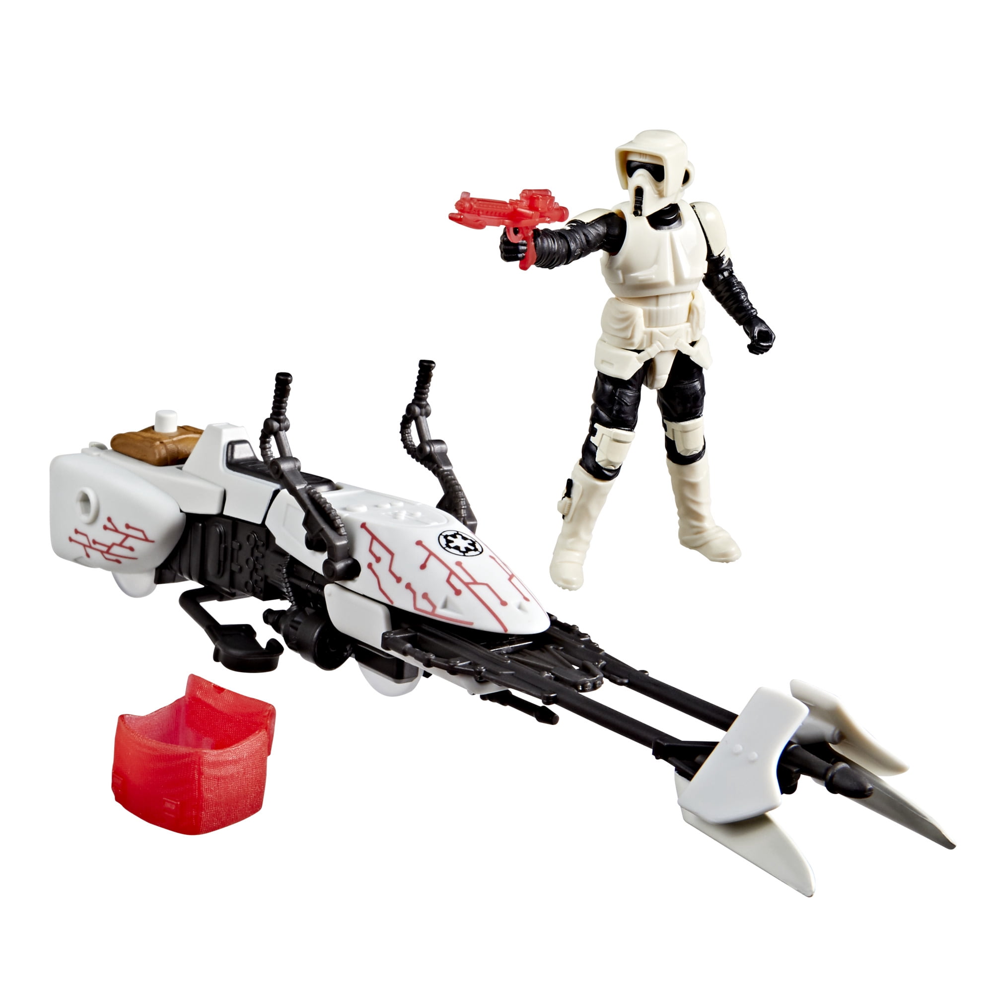 Star Wars Epic World of Action Scout Trooper 4 Inch Action Figure & Speeder Bike